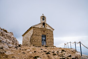 Biokovo mountain range in Croatia, Its highest peak is Sveti Jure Saint George, Saint George chapel