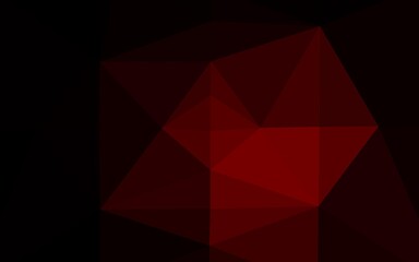 Fototapeta premium Dark Red vector polygonal pattern.