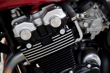 Plakat オートバイのエンジン