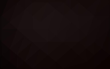 Obraz premium Dark Black vector polygon abstract backdrop.