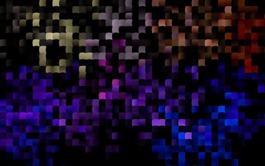 Dark Multicolor, Rainbow vector template with crystals, rectangles.