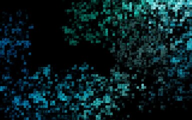Dark BLUE vector cover in polygonal style.
