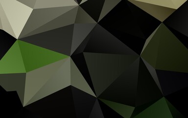 Light Green vector triangle mosaic texture.