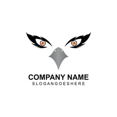 Eagle eye logo template design vector, emblem, design concept, creative symbol