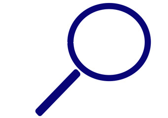 Vector magnifying glass icon for apps and website