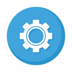 gear machine settings isolated icon