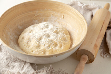 flour and rolling pin