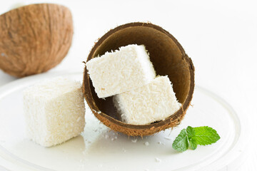 Homemade sweetness, sufa pigeon milk with coconut, mapshmellou.