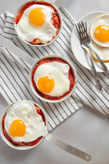 fried egg on a white plate
