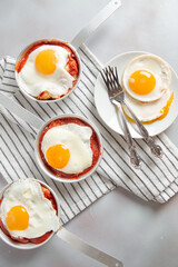 fried egg on a plate