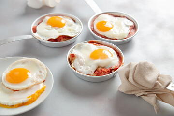 fried eggs with toast