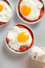 fried eggs and toast