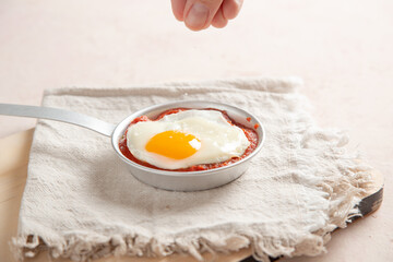 eggs and flour on the table