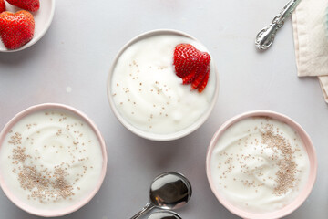 milk and strawberry