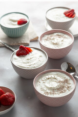 yogurt with strawberry