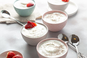 yogurt with muesli and berries