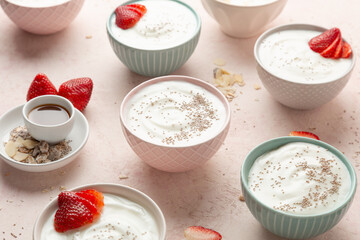 yogurt with strawberries