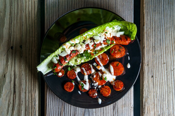 Fancy Gourmet Hot Dog