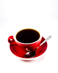 Coffee in a white background