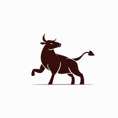 This is a bull logo template