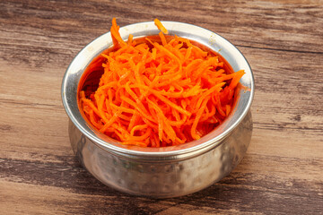 Korean carrot in the bowl