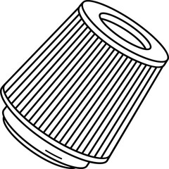 Clamp-on universal air filter