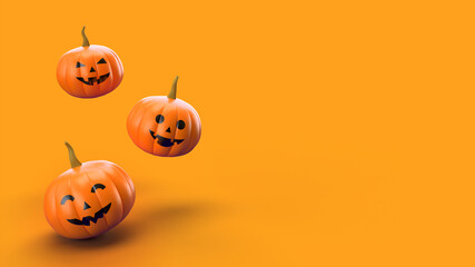 3D illustration Halloween background