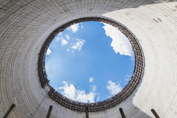Unfinished cooling tower in pripyat