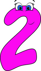 
Cartoon numbers for the smallest children