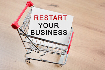 Restart your business words on paper