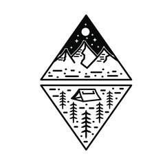 camping badge design