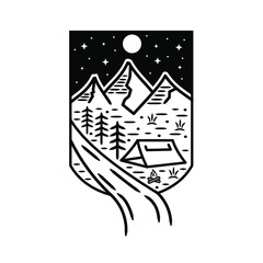 camping badge design