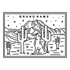 mountains badge design