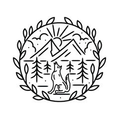 mountain badge design