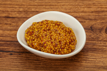 Dijon mustard sauce with seeds
