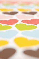 ハート模様のペーパー