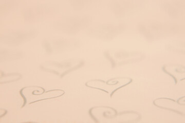 ハート模様のペーパー