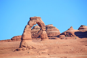 Fototapeta na wymiar Delicate Arch in the Arches national Park, Utah 