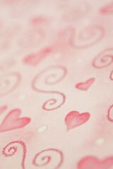 ハート模様のペーパー