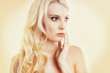 blonde Schönheit