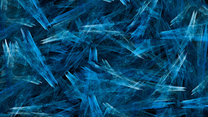 Abstract blue ice. Fractal pattern for creativity and design.