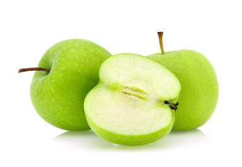 green apple isolated on white background