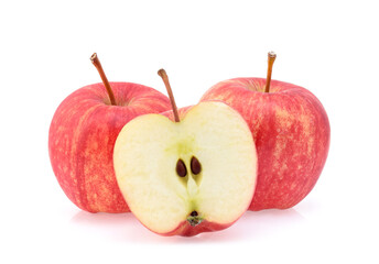Gala apples isolate on white background