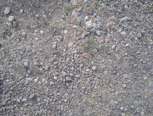 small stones in desert background