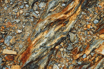 stone and wood texture. rocks. mountainside