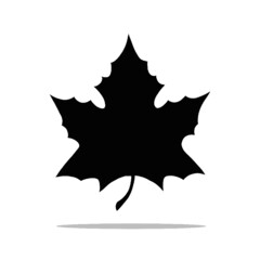 Black leaf icon