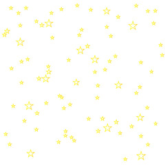 Stars on a white background. Yellow star shooting with an elegant star.Meteoroid, comet, stars.