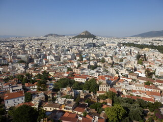 Fototapeta na wymiar aerial view of Athens
