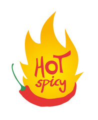 Design of hot spicy symbol