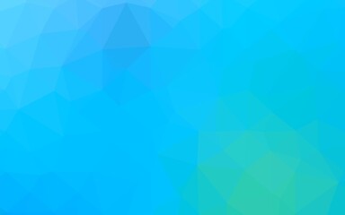 Fototapeta premium Light Blue, Green vector polygonal template.